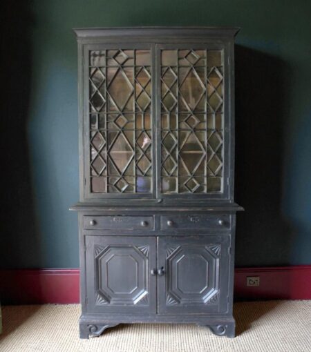Astragal Glazed Pine Bookcase